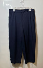 Load image into Gallery viewer, Zara Mens Navy Blue Flat Front Pockets Cuffed Straight Leg Dress Pants Size L