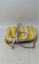 Load image into Gallery viewer, Michael Kors Womens White Yellow Tie-Dye Leather Jet Set East West Crossbody Bag