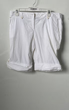 Load image into Gallery viewer, INC International Concepts Womens White Slash Pocket Bermuda Shorts Size 8
