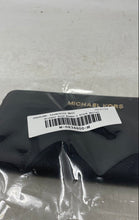 Load image into Gallery viewer, Michael Kors Womens Black Leather Inner Pocket Card Holder Zip-Around Wallet