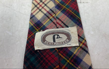 Load image into Gallery viewer, Bert Pulitzer Mens Red Multicolor Plaid Keeper Loop Adjustable Pointed Tie
