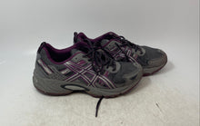 Load image into Gallery viewer, Asics Mens Gel-Venture 5 Gray Purple Lace-Up Low Top Running Shoes Size 8.5
