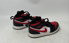 Load image into Gallery viewer, Nike Boys Air Jordan 1 Mid 640735-079 Black Red White Sneaker Shoes Size 10C