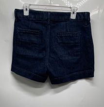 Load image into Gallery viewer, Ann Taylor Womens Blue Dark Wash Stretch Pockets Casual Denim Shorts Size 10