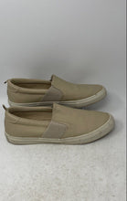 Load image into Gallery viewer, Banana Republic Mens Beige Leather Round Toe Slip-On Sneaker Shoes Size 10.5