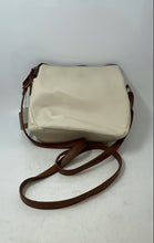 Load image into Gallery viewer, White Mountain Womens Beige Brown Leather Adjustable Strap Crossbody Bag W/ Tag