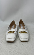 Load image into Gallery viewer, Franco Sarto Womens Tiari2 White Gold Square Toe Slip-On Loafer Shoes Size 7.5M