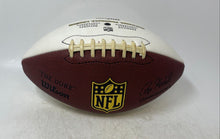 Load image into Gallery viewer, Wilson NFL Autograph The Duke Brown White Leather Panel National League Football