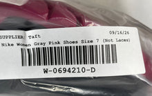 Load image into Gallery viewer, Nike Womens Flex Run 512108-009 Gray Pink Black Sneaker Shoes Size 7 No Lace