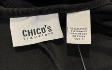 Load image into Gallery viewer, Chico's Womens Black Sleeveless Round Neck Traveller Midi Dress Size 1 With Tag