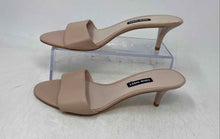 Load image into Gallery viewer, Nine West Womens Beige Open Toe Slip-On Kitten Slide Sandals Size 7M