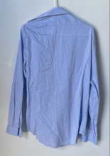 Load image into Gallery viewer, Calvin Klein Mens Baby Blue Cotton Slim Fit Long Sleeve Dress Shirt Size 16 1/2