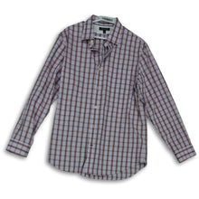 Load image into Gallery viewer, Banana Republic Mens White Red Plaid Cotton Classic Fit Button Up Shirt Size L/G