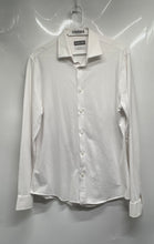 Load image into Gallery viewer, Michael Kors Mens White Long Sleeve Slim Fit Collared Button-Up Shirt Size M