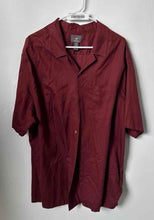 Load image into Gallery viewer, H&M Mens Red Regular Fit Spread Collar Short Sleeve Button-Up Shirt Size XXL