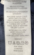 Load image into Gallery viewer, Loft Womens Blue Flat Front Button Detail Skinny Leg Ankle Pants Size 8
