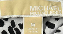 Load image into Gallery viewer, Michael Kors Womens Black Printed Sleeveless Cowl Neck Blouse Top Size Medium
