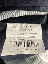 Load image into Gallery viewer, Brooks Brothers Mens Blue Pinstripe Long Sleeve Two-Button Blazer Size 42S