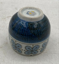 Load image into Gallery viewer, Japanese Teapot Set Blue Flower Pattern Rattan Handle Pot 6 Tea Cups Tableware