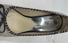 Load image into Gallery viewer, Michael Kors Womens Bennet Gray Suede Peep Toe Stiletto Pump Heels Size 8 M