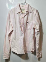 Load image into Gallery viewer, Abercrombie & Fitch Mens Pink White Striped Print Button-Up Shirt Size M