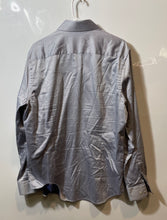 Load image into Gallery viewer, Robert Graham Mens Blue Printed Long Sleeve Collared Dress Shirt Size 16.5 42