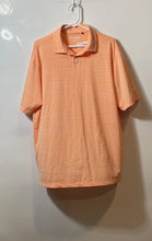 Load image into Gallery viewer, Columbia Mens Orange White Short Sleeve Stretch Collared Golf Polo Shirt Size XL