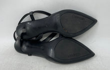 Load image into Gallery viewer, Calvin Klein Womens Greer Black Leather Pointed Toe Slingback Heels Size 8M