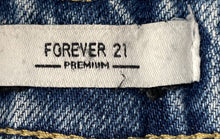 Load image into Gallery viewer, Forever 21 Womens Blue Denim Light Wash Distressed Cut-Off Shorts Size 26
