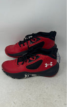 Load image into Gallery viewer, Under Armour Boys Lockdown 6 3025617-600 Red Black Sneakers Shoes Size 5.5Y