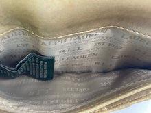 Load image into Gallery viewer, Authentic Lauren Ralph Lauren Womens Gold-Tone Leather Flap Clutch Wallet