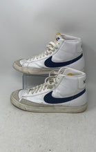 Load image into Gallery viewer, Nike Womens Blazer Mid '77 CZ1055-125 White Blue Lace-Up Sneaker Shoes Size 11.5