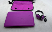 Load image into Gallery viewer, Ematic Purple Black Portable DVD Player With Headphones And Bag Not Tested