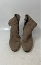 Load image into Gallery viewer, Sam Edelman Womens Shaleigh Beige Leather Side Zip Block Ankle Booties Size 7M