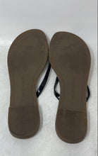 Load image into Gallery viewer, Saks Fifth Avenue Womens Black Beach Slip-On Open Toe Flip Flop Sandals Size 6M