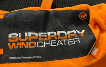 Load image into Gallery viewer, Superdry Mens Green Orange Printed Hooded Windcheater Windbreaker Jacket Size M