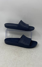 Load image into Gallery viewer, Crocs Unisex Navy Blue Logo Open Toe Slip-On Slide Sandals Size M 6 W 8