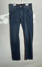Load image into Gallery viewer, Massimo Dutti Mens Blue Denim Dark Wash Stretch Skinny Leg Jeans Size 30