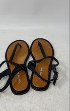 Load image into Gallery viewer, Gianni Bini Womens Avellia Black Embellished Ankle Strap Thong Sandals Size 8M