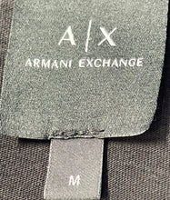 Load image into Gallery viewer, Armani Exchange Mens Black Cotton Collared Short Sleeve Golf Polo Shirt Size M