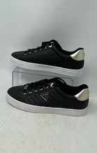 Load image into Gallery viewer, Guess Womens Kents Black Quilted Low Top Lace-Up Sneaker Shoes Size 10M