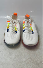 Load image into Gallery viewer, La Sheelah Womens White Rainbow Round Toe Lace-Up Sneakers Shoes Size 8.5