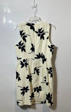 Load image into Gallery viewer, J.Crew Womens Beige Floral Cotton Sleeveless Round Neck Sheath Dress Size 12