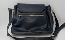 Load image into Gallery viewer, Aldo Womens Black Leather Outer Zip Pocket Adjustable Strap Crossbody Handbag