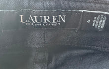 Load image into Gallery viewer, Lauren Ralph Lauren Womens Black Denim Dark Wash Stretch Skinny Jeans Pants Sz 4