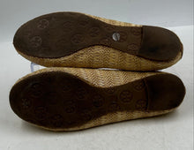 Load image into Gallery viewer, Authentic Tory Burch Womens Brown Beige Ballet Flats Size 8M Damaged