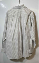 Load image into Gallery viewer, Michael Kors Mens Beige White And Gray Check Long Sleeve Dress Shirt Size 18