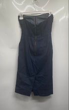 Load image into Gallery viewer, Armani Exchange Womens Blue Strapless Sweetheart Neck Sheath Dress Size 0