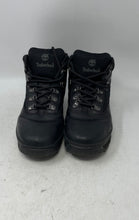 Load image into Gallery viewer, Timberland Boys Euro Hiker Black Leather Round Toe Lace-Up Combat Boots Size 7