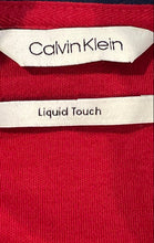 Load image into Gallery viewer, Calvin Klein Mens Red Quarter Zip Liquid Touch Pullover Sweater Size L